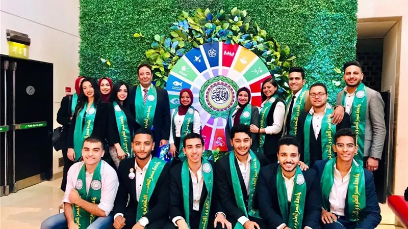 طلاب جامعة مصر للعلوم والتكنولوجيا يشاركون في الأسبوع العربي للتنمية المستدامة