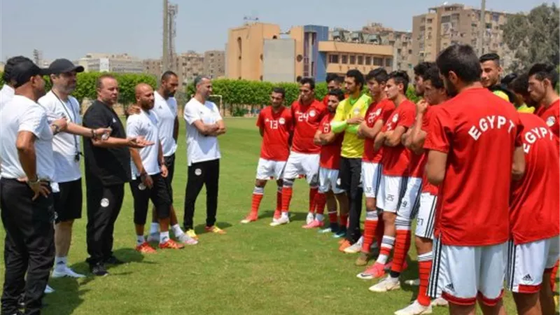 منتخبنا الأوليمبى يخوض تدريباته على هذا الملعب بعد غلق استاد القاهرة