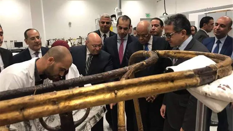 عبد العال يترأس وفد برلماني لزيارة المتحف المصري الكبير.ووزير الآثار: إشراف الهيئة الهندسية وفر الملايين..صور