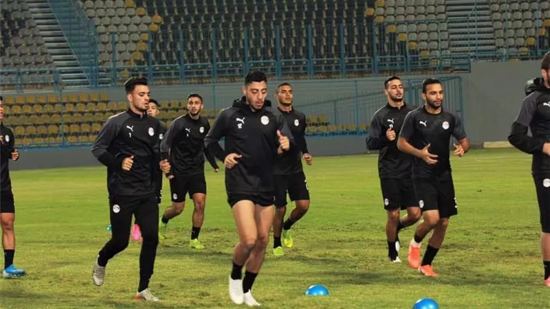 مدافع المصرى يواصل تدريباته مع المنتخب الأوليمبى