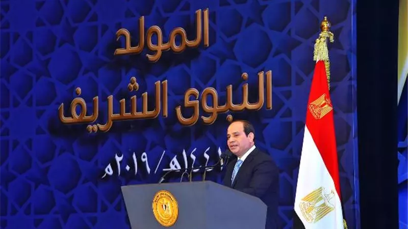 ننشر نص كلمة الرئيس السيسي في الاحتفال بذكرى المولد النبوي الشريف