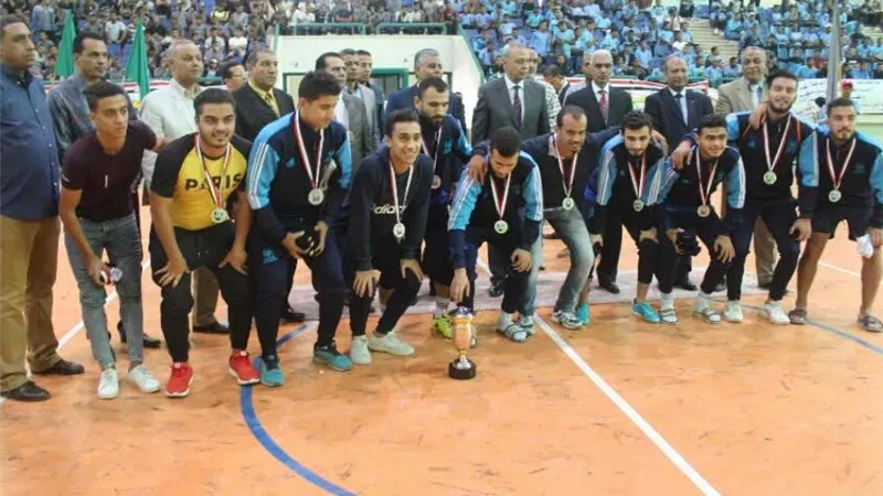المنيا تفوز بكاس خماسيات الجامعات العربيه