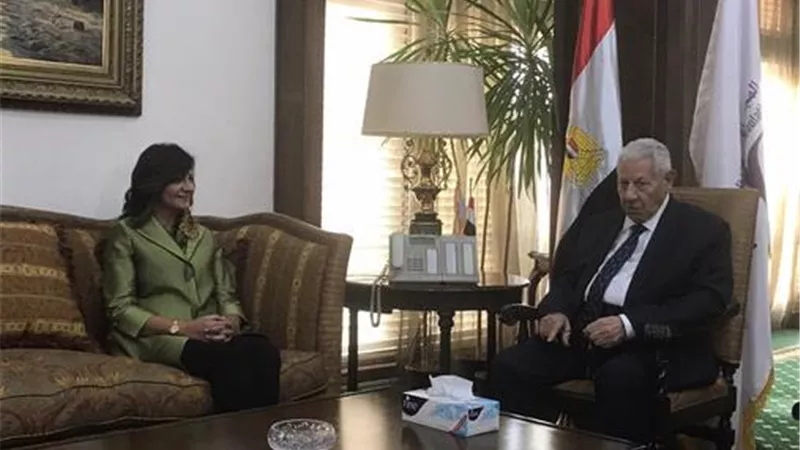 رئيس الأعلي للاعلام يستقبل وزيرة الهجرة ويبحث معها أوجه التعاون