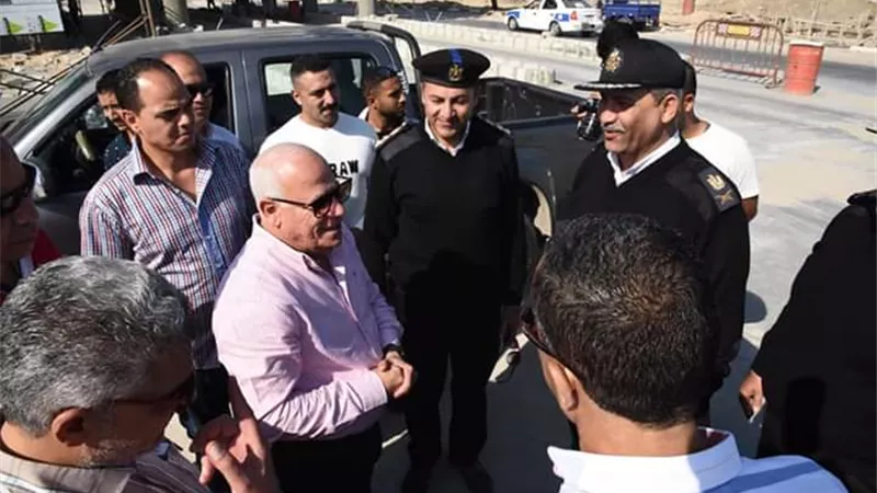 محافظ بورسعيد يتفقد منفذ الجميل الجديد ويأمر بسرعة اعدادة للتشغيل