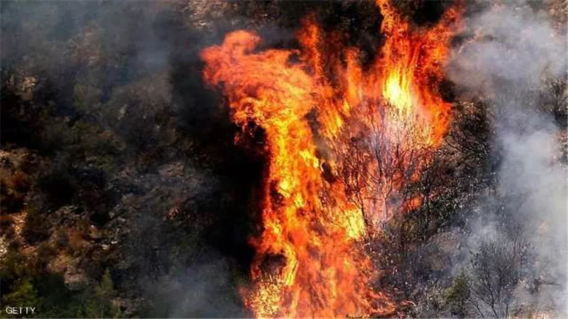 اندلاع حريق كبير في بلدة بجبل لبنان