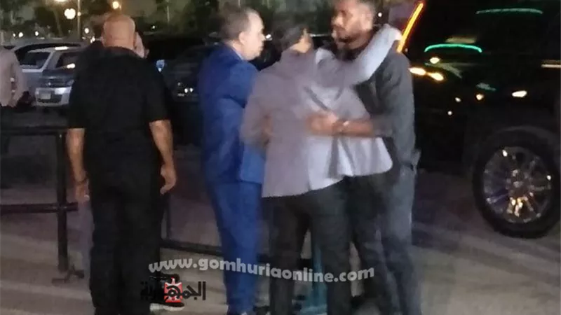 محمد رمضان يشارك في عزاء هيثم آحمد زكي