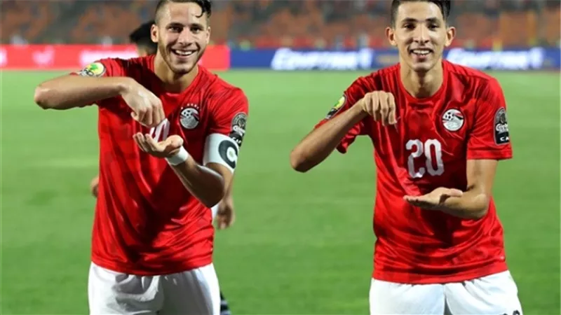 سر طريقة احتفال لاعبي المنتخب الاولمبى بعد هدف مصطفى محمد