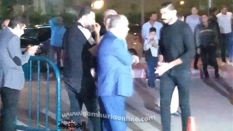 خالد سليم يشارك فى عزاء هيثم أحمد زكي