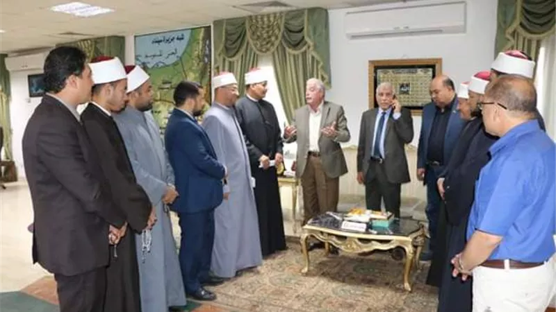 فودة يستقبل عدد من المشايخ وأئمة المساجد ويشكرهم على جهودهم