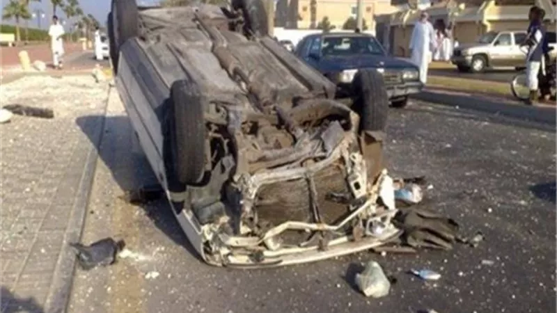 مصرع وإصابة 5 في انقلاب سيارة بالبحيرة