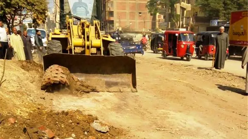 إزالة 291 حالة إشغال وتحرير 12 محضراً فى حملة بالواسطى