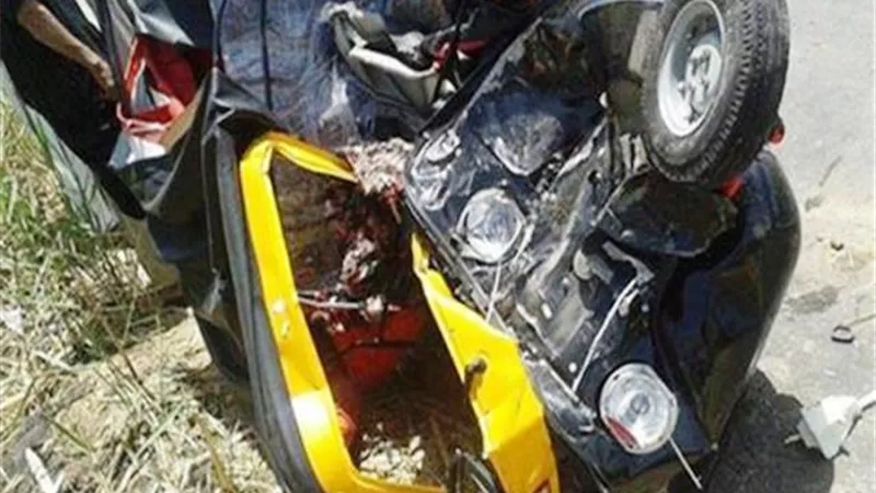 إصابة 4 أشخاص فى حادثي تصادم بالبحيرة