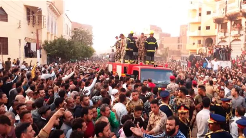 سندبسط بالغربية تشيع جنازة شهيد الصاعقة برفح