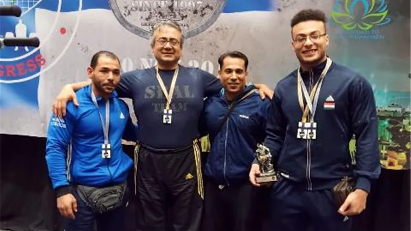 طالب بهندسة القناة يحصد لقب أقوى ناشئ فى العالم..صور