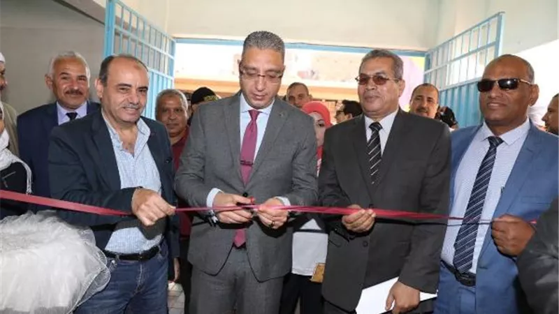 محافظ سوهاج يفتتح مدرسة المحاسنة الابتدائية بمركز جرجا
