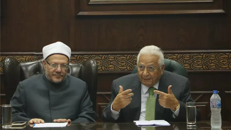 المفتي وأمناء الفتوى يلتقون الدكتور عكاشة أستاذ الطب النفسي