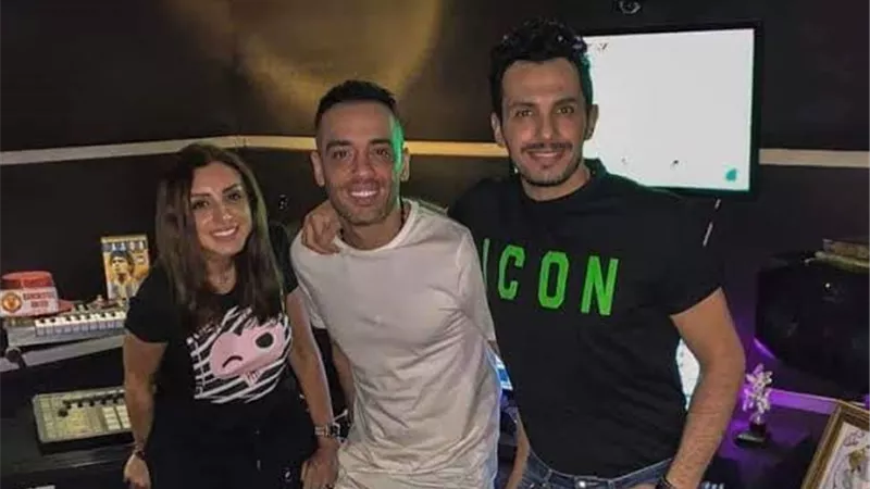 اول ظهور لرامى حمال بعد اصابته بمرض البهاق برفقة أنغام
