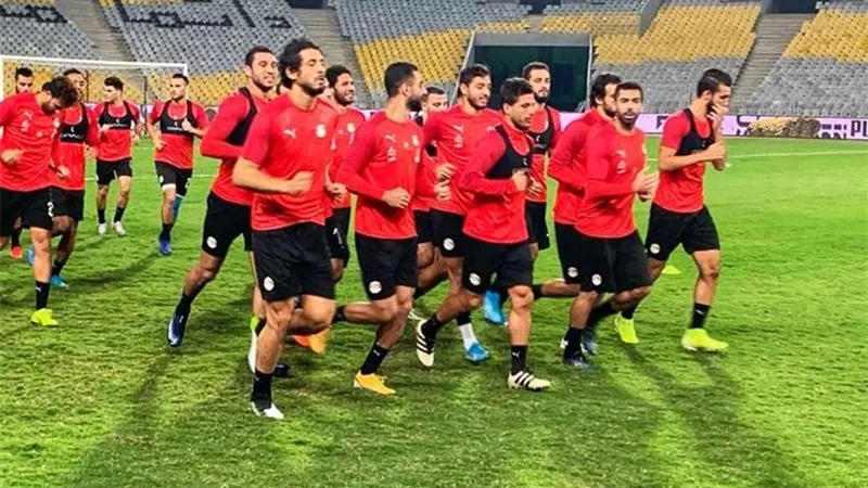 المنتخب الوطنى ينهي تدريباته استعدادا لمباراة كينيا