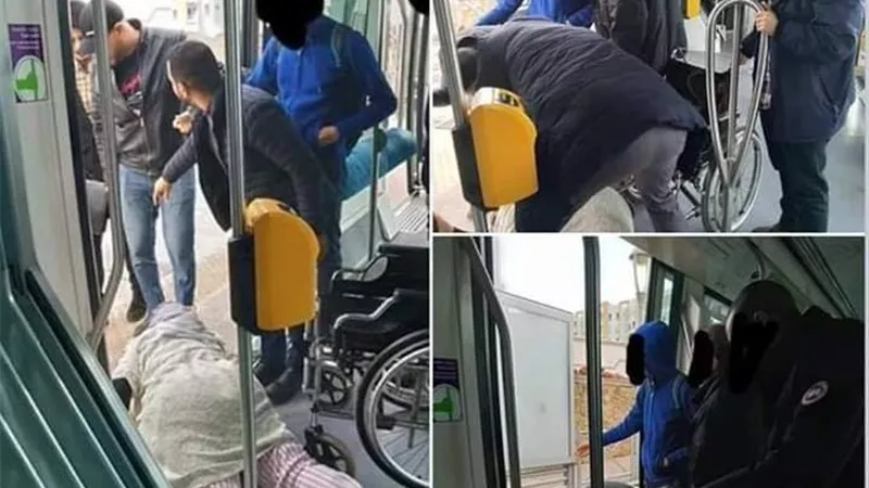 غضب رواد مواقع التواصل بعد تداول صور صادمة لسيدة في الترام
