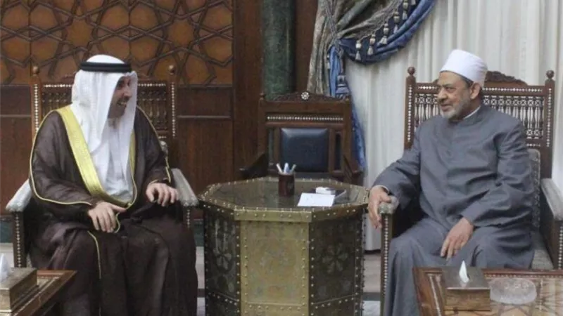 شيخ الأزهر يستقبل السفير البحريني المنتهية مدته بالقاهرة