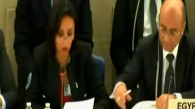 مايا مرسى من جنيف: المرأة المصرية تشكل 25 % من الحكومة