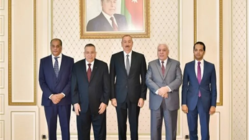 الرئيس إلهام علييف يشيد بالعلاقات الثنائية بين القاهرة وباكو