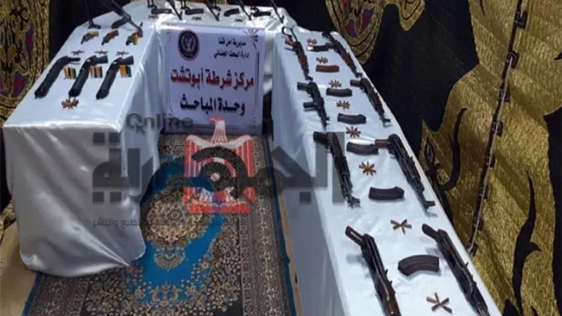 ضبط 19 بندقية وتنفيذ 171 حكماً قضائياً فى حملة أمنية بقنا