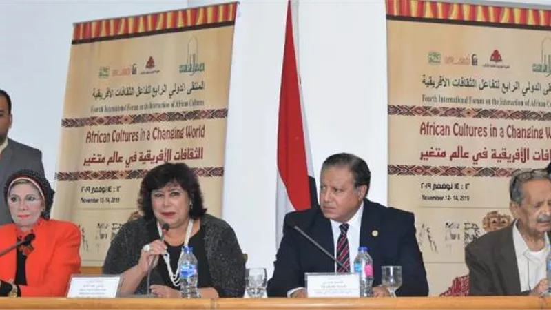 وزير الثقافة تتابع ختام ملتقى الثقافات الافريقية