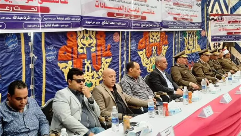 مصالحات الغنايم تنجح في إنهاء خصومة ثارية بقرية العزايزة فى أسيوط بالصور