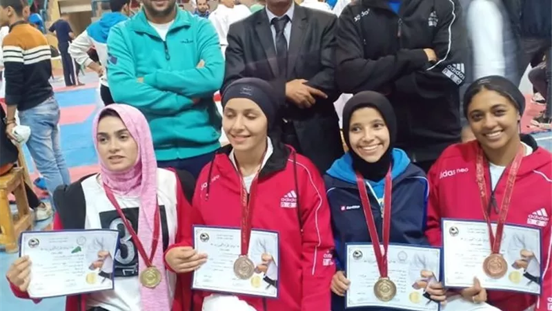 نادى مياه البحيرة يكتسح بطوله الجمهوريه للكاراتيه بشبين الكوم