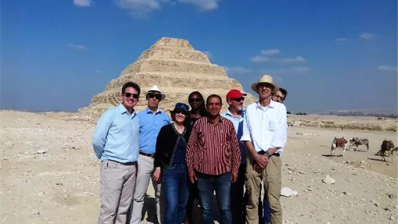 وزيرة الشئون الخارجية السويسرية تزور آثار سقارة