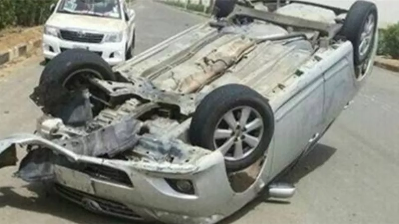 إصابة 4 أشخاص في انقلاب سيارة ملاكي بقنا