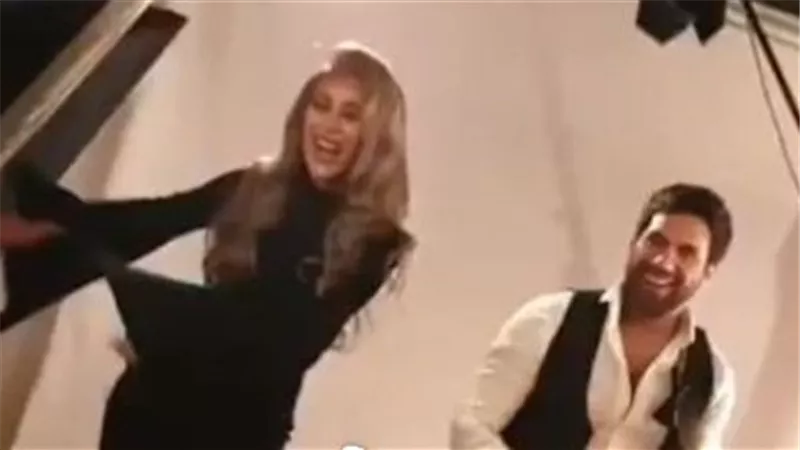 وصلة رقص بين مايا دياب وحسن الرداد .. فيديو