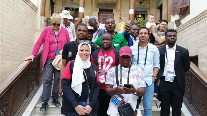 رحلة لمجمع الأديان لمندوبي وسائل الإعلام الأجنبية فى أمم أفريقيا تحت 23 عاما