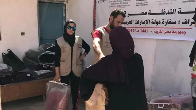 مؤسسة محمد بن راشد تختتم حملة التدفئة.. بالصعيد