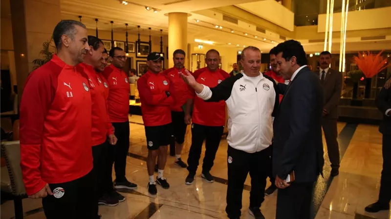 وزير الرياضة للاعبى المنتخب الاوليمبي : الجماهير المصرية في انتظار تحقيق حلم التأهل للأولمبياد