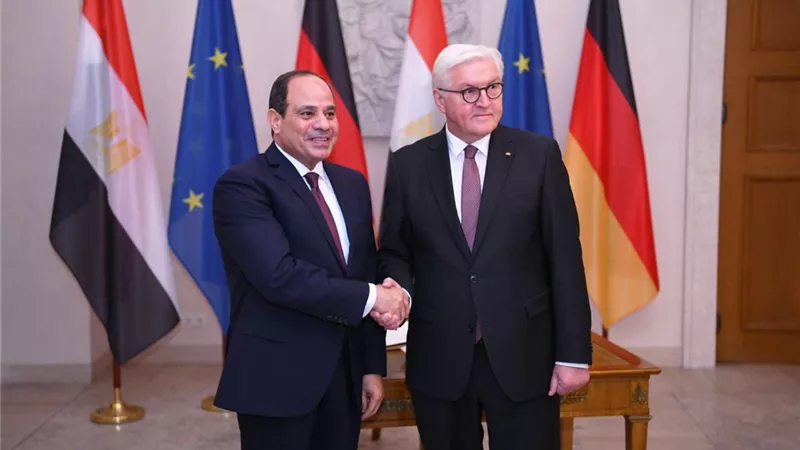 السيسي يبحث مع نظيرة الألماني العلاقات الثنائية والقضايا الإقليمية
