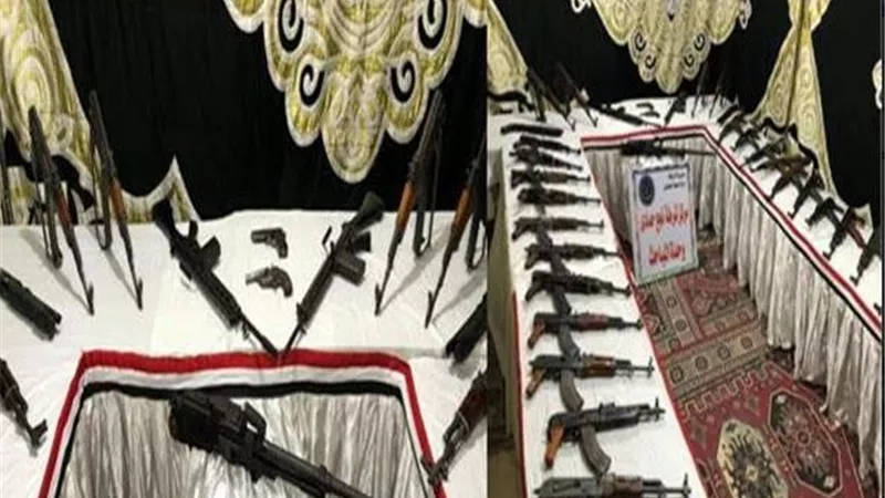 تنفيذ 214 حكماً قضائياً متنوعاً وضبط 33 قطعة سلاح بنجع حمادى