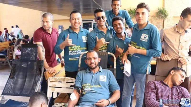 طلبة جامعة بدر بالقاهرة BUC يتبرعون بـ230 كيس دم لصالح المركز الاقليمي لنقل الدم بالاسماعيلية