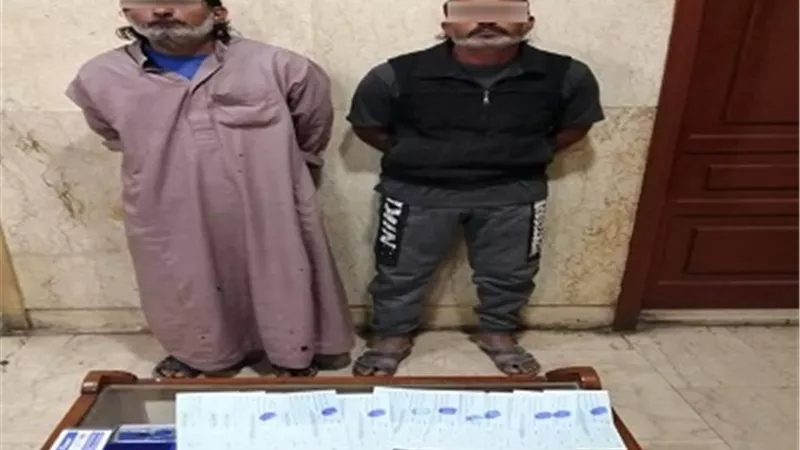 ضبط خفيرين تعدوا لاحتجازهم عاطل بداخل عقار فى حلوان