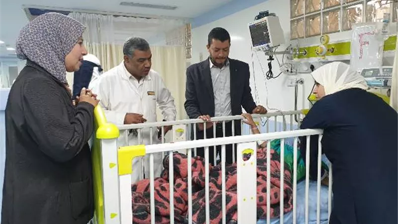 بدء التشغيل التجريبي للعناية المركزة للأطفال بمستشفي قنايات الشرقية..صور