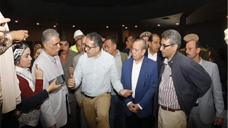 جولة تفقدية لوزير الآثار بمتحف كفر الشيخ