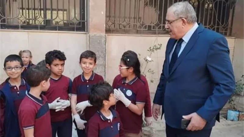 ازرع شجره مبادرة لتلاميذ الديوان ببنى سويف