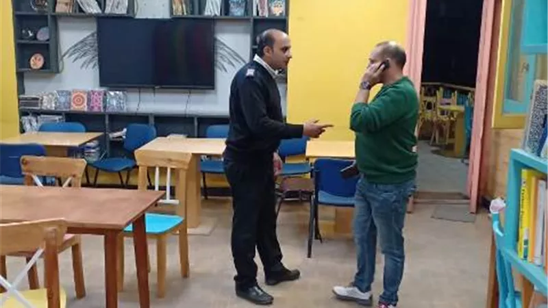 غلق سنتر تعليمي غير مرخص بالدقي .. صور