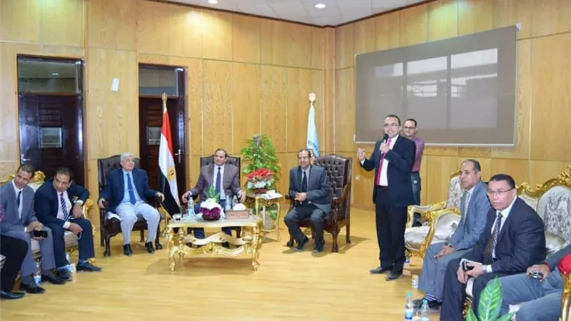 جامعة سوهاج تعقد اللقاء السنوي لممثلي وسائل الاعلام بالمحافظة وتكرمهم