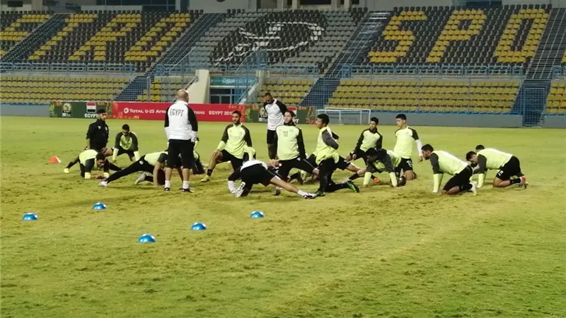 منتخب مصر إستعد لمواجهة كوت ديفوار فى نهائي الامم الافريقية تحت 23 سنة