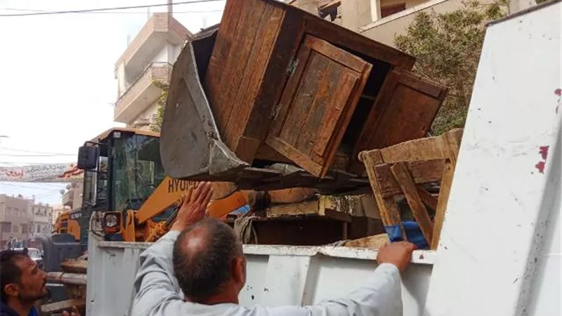 إزالة 406 حالة إشغال فى حملة بناصر