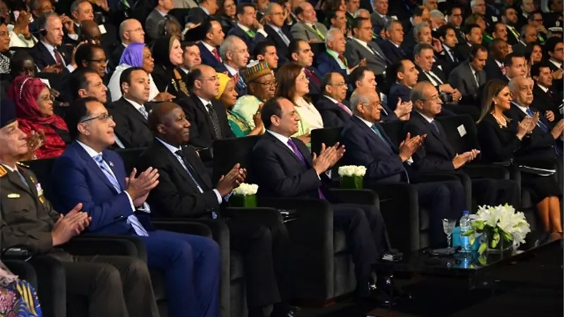 السيسي يرحب برؤساء الدول وشركاء التنمية في بدء فعاليات مؤتمر افريقيا ٢٠١٩