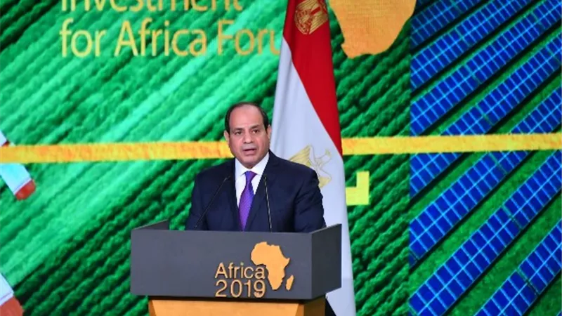 السيسي : التنمية في افريقيا ستتجاوز التحديات ومعا نضع غد افضل للمواطن الافريقي