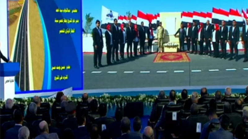 الرئيس السيسي يشهد افتتاح محور 30 يونيو ببورسعيد عبر الفيديو كونفرانس